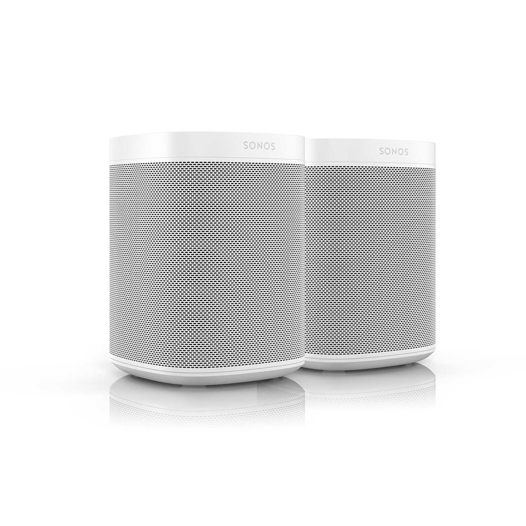 Sonos Sonos One (GEN2) x 2 Muzieksysteem met streaming Muzieksysteem met streaming